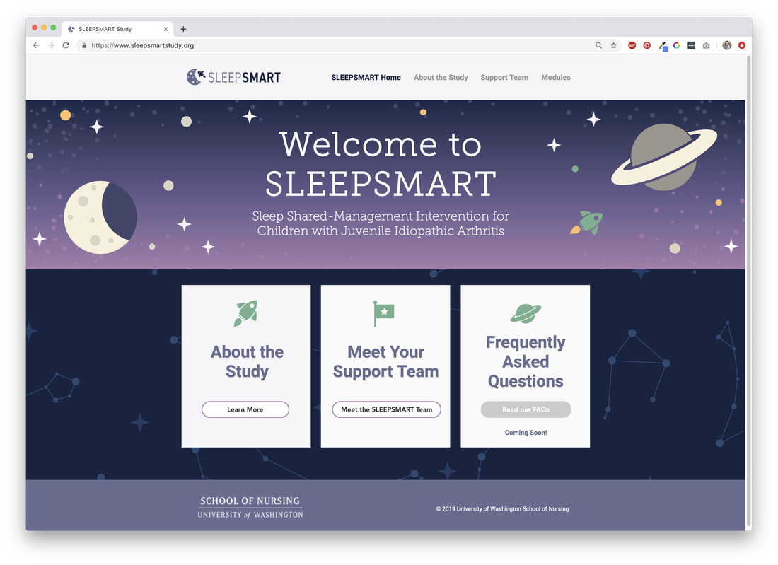 Sleep Smart Homepage Screencapture